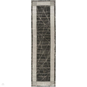 Desire DSR01 Charcoal/Silver Runner-Nourison-Rug Love - The Most Loved Rug Store